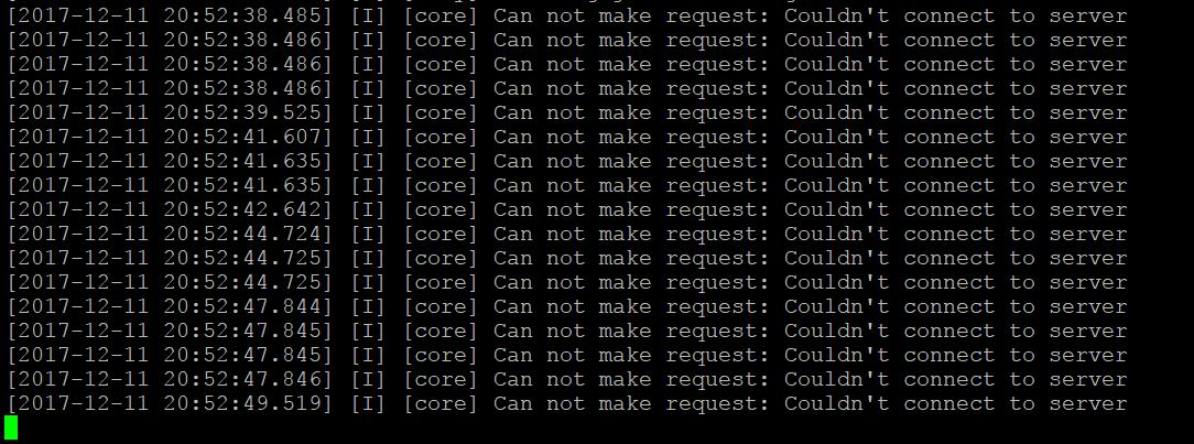 Errors log